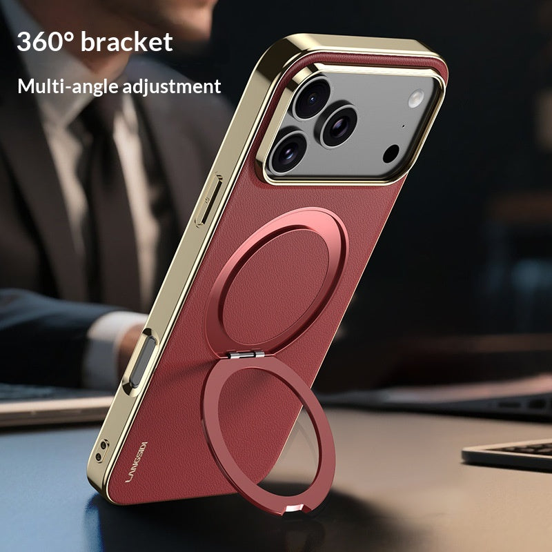 Étui de téléphone à effet peau avec protection intégrale et support intégré