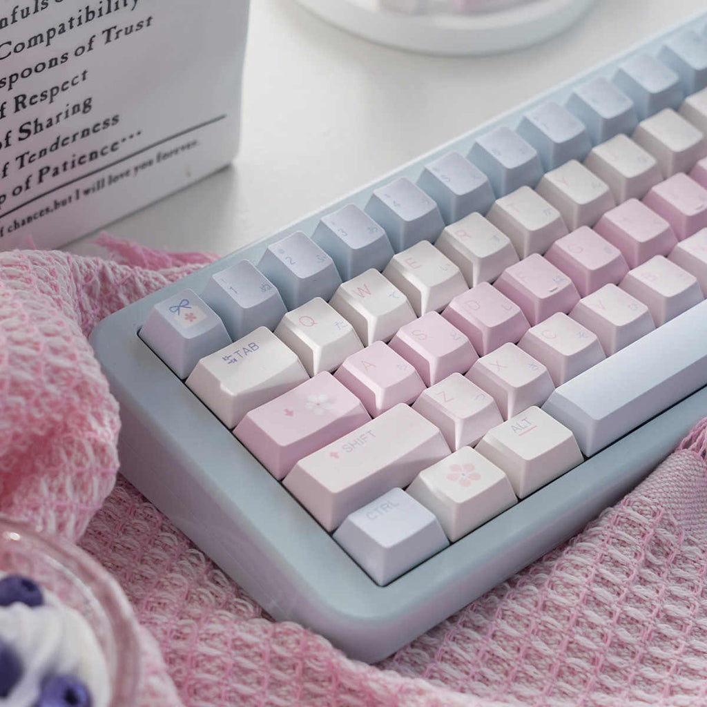Clavier mécanique imprimé simple et mignon