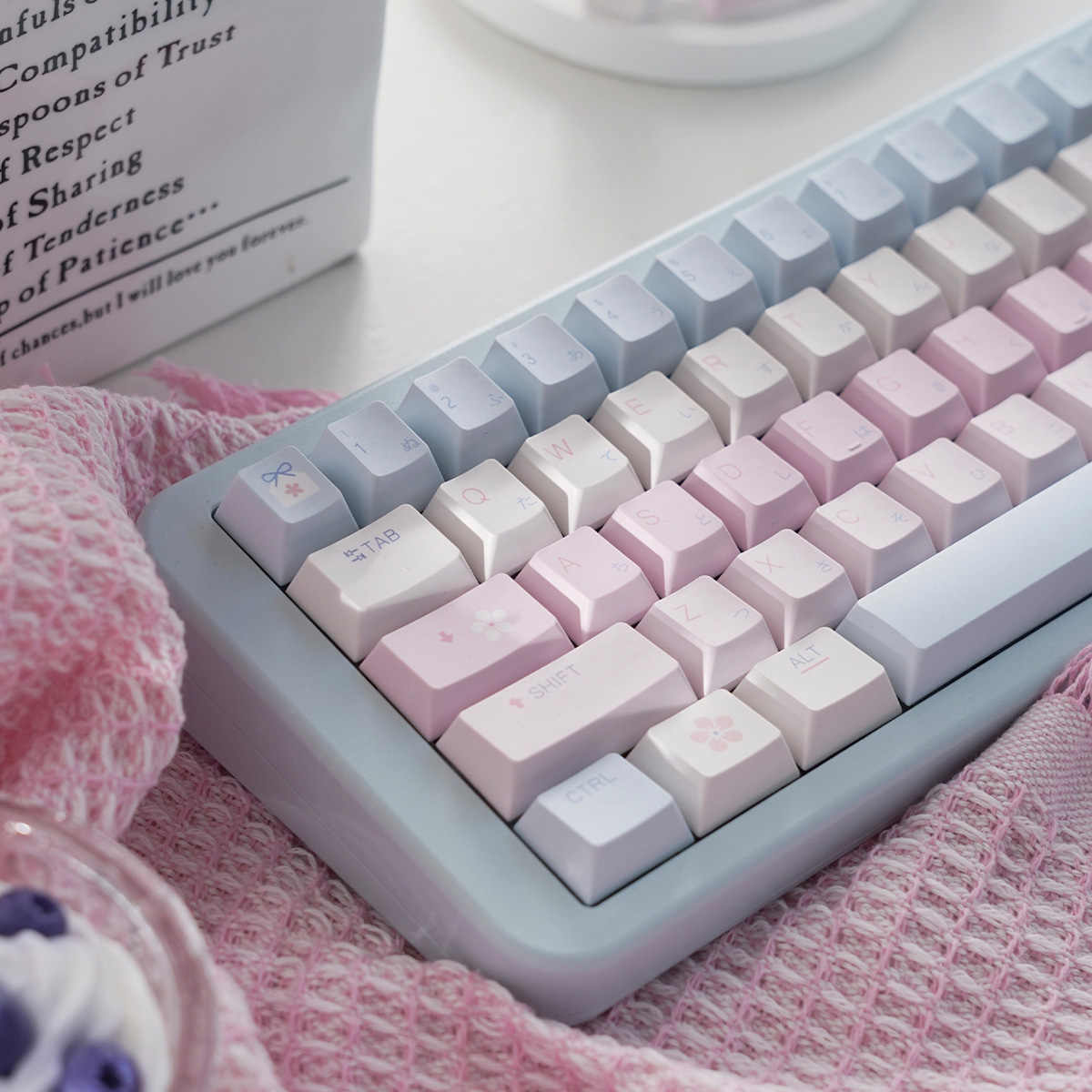 Clavier mécanique imprimé simple et mignon