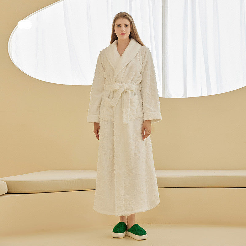 Jaquard Double couche Épaisseur de chemise de nuit en flanelle