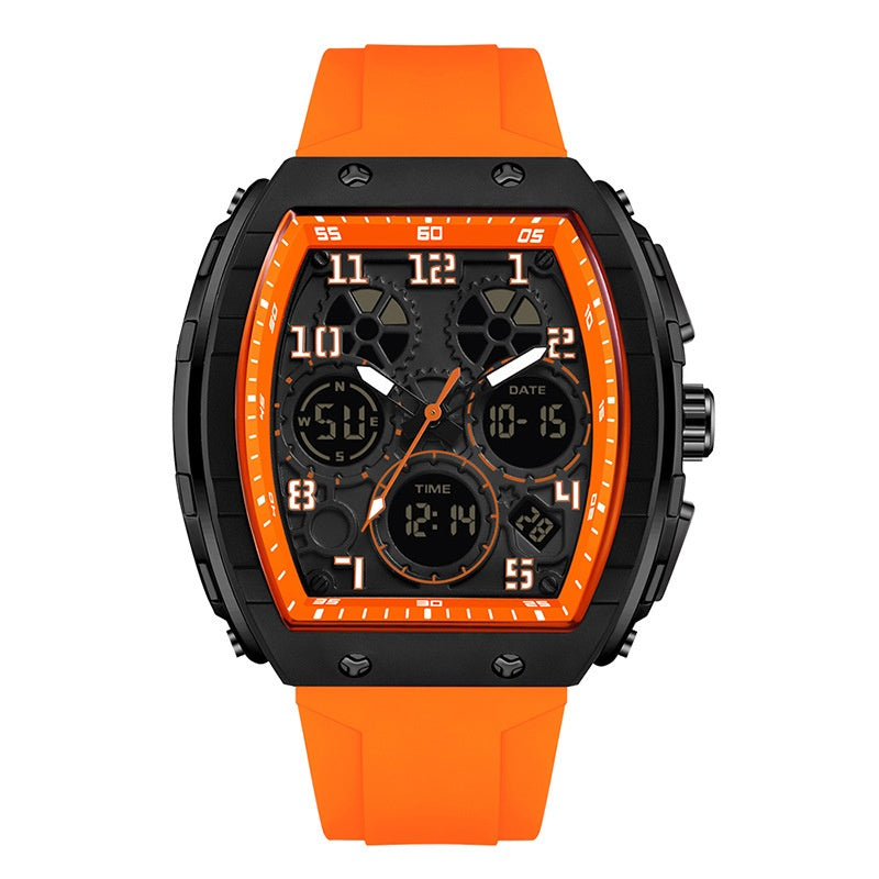 Montre électronique de mode multifonctionnelle numérique masculine