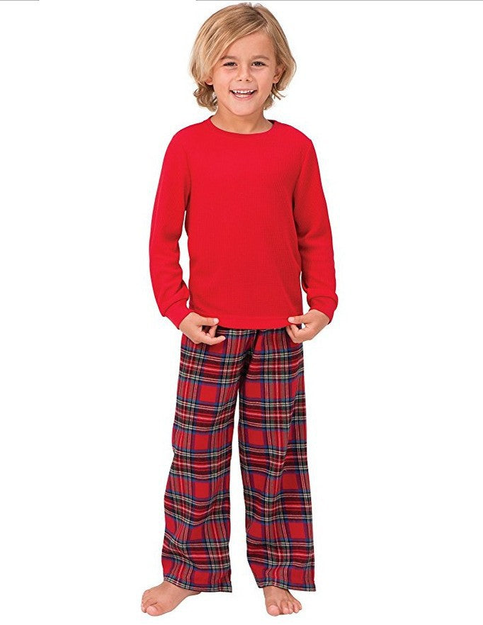 Plaid Coton Noël Parent-enfant Pajamas