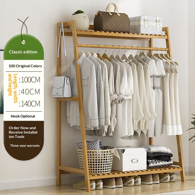 Rack en bois massif simple pour le salon