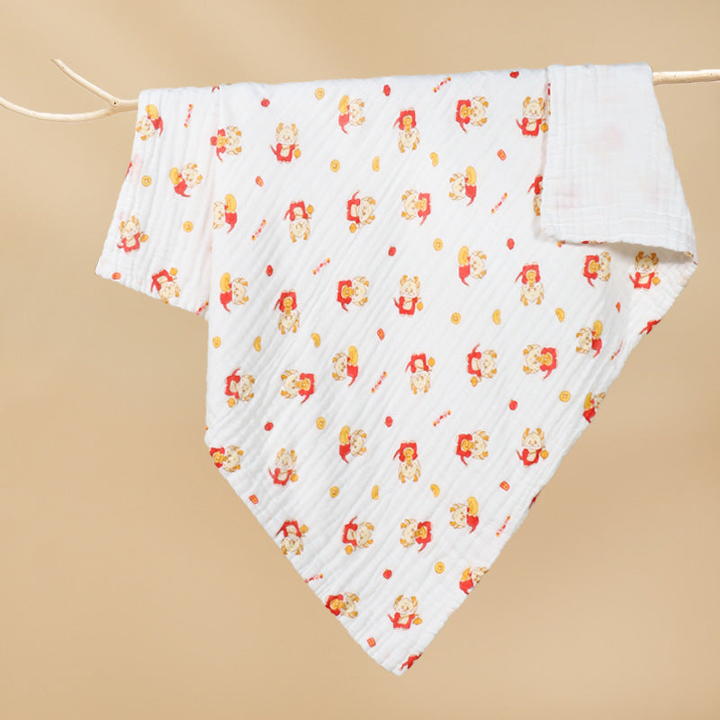 Couverture pour bébé imprimé en coton pur