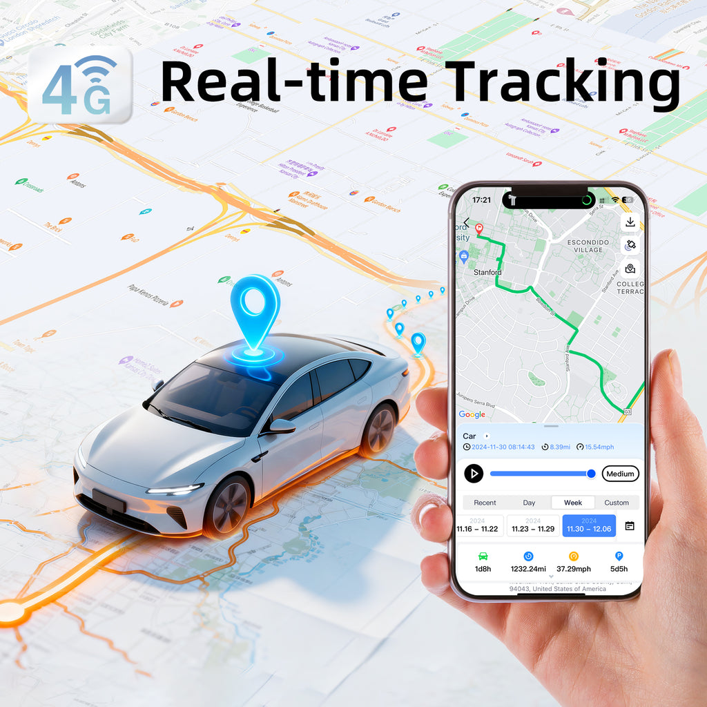 Tracker GPS caché antivol avec télécommande Tracker véhicule en temps réel pour voiture