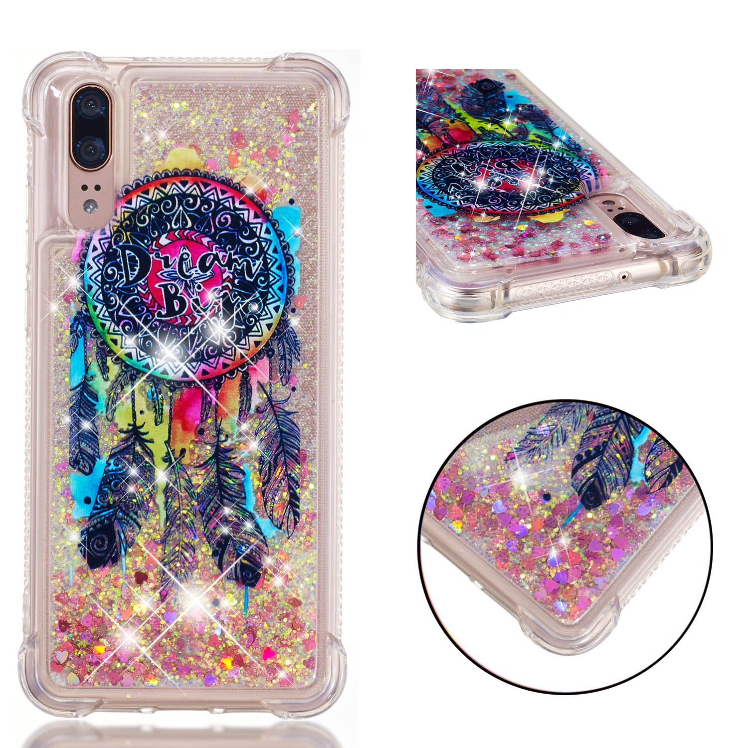 Coque souple transparente pour paillettes et TPU