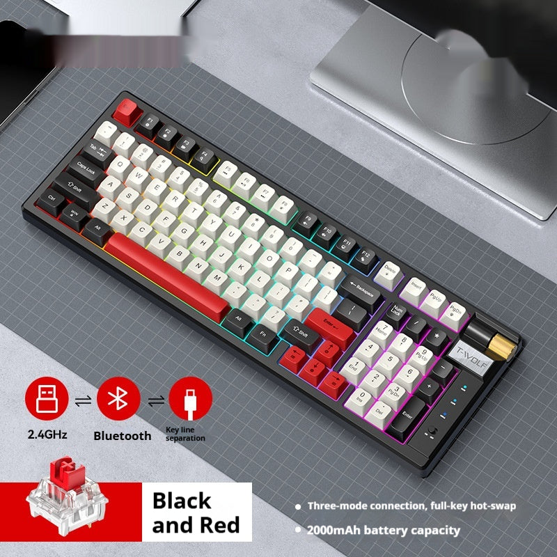 Bluetooth Charger le clavier mécanique de jeu
