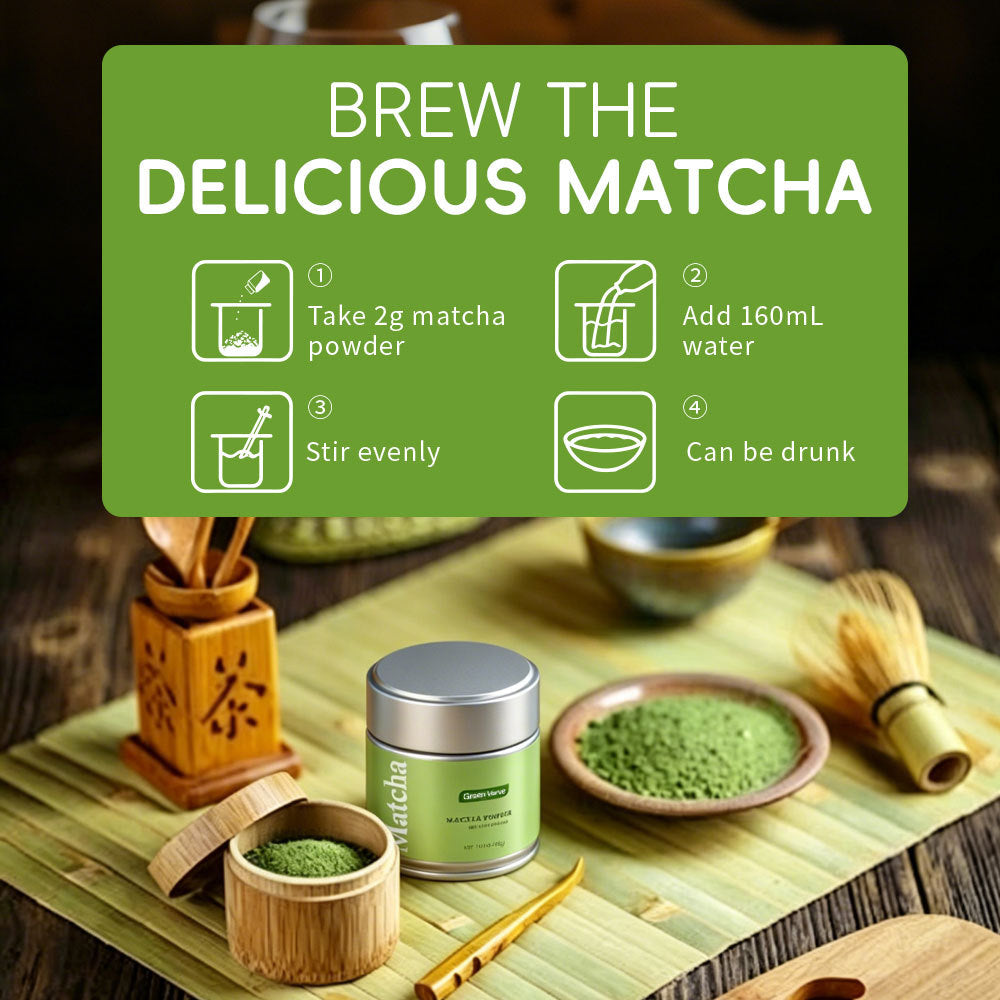 Latte de cuisson de crème de boisson instantanée Isuzu Matcha poudre dans une boîte