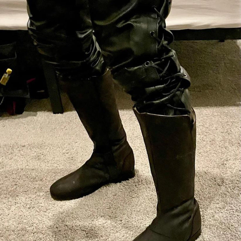 Bottes à bout rond pour hommes