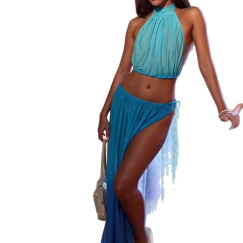 Sexy Sassy Halter-Neck Set for Women