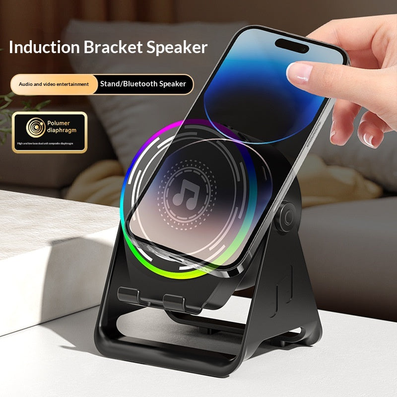 Support Smartphone sans fil avec haut-parleur Bluetooth
