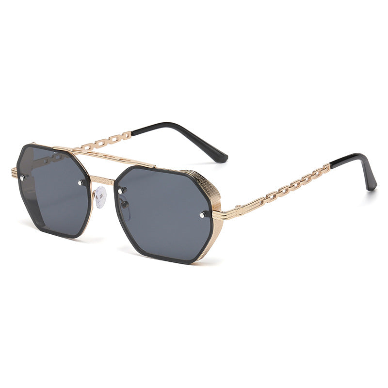 Lunettes de soleil multifaces haut de gamme pour femmes