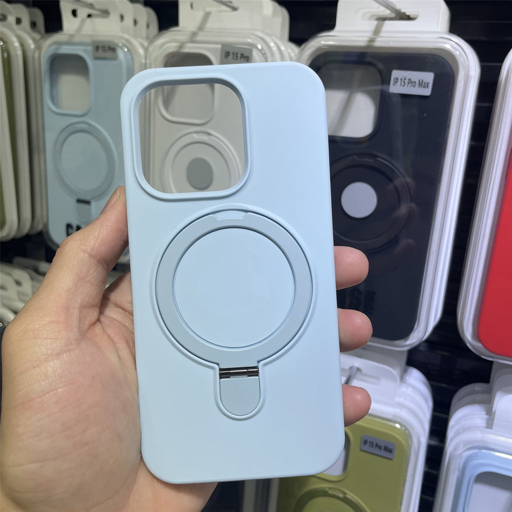 Boîtier de téléphone magnétique Silicone liquide