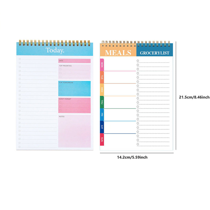Utilisez un carnet de notes à feuillets mobiles pour la planification hebdomadaire et mensuelle avec un design minimaliste