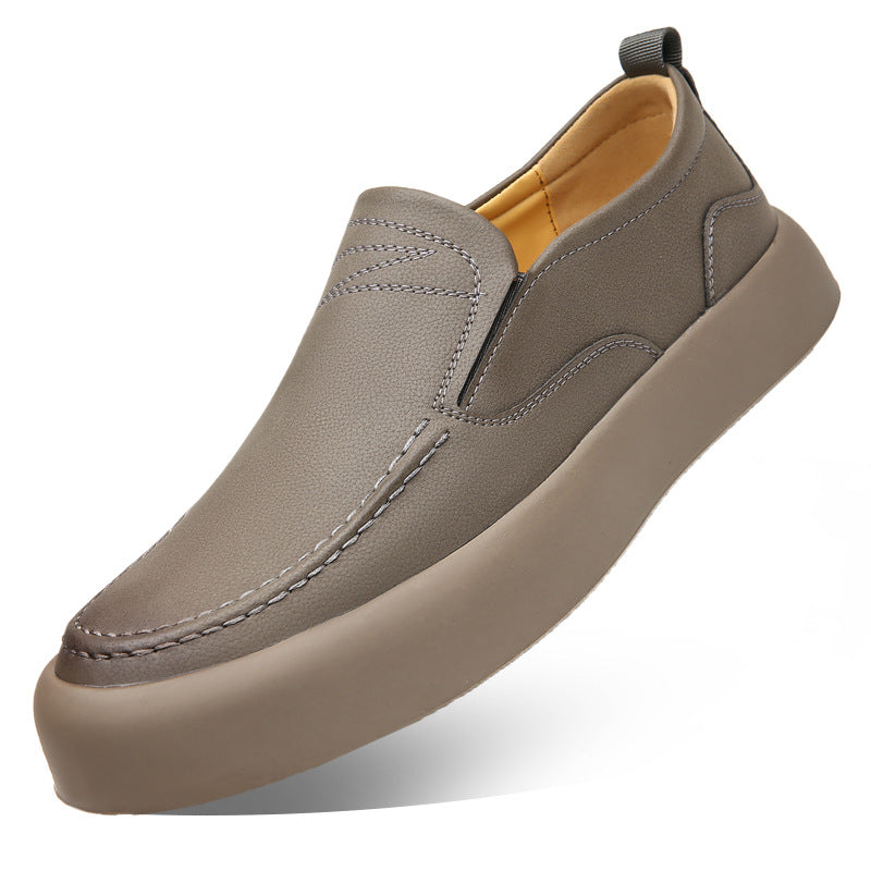 Sneakers casual en caoutchouc style britannique pour hommes