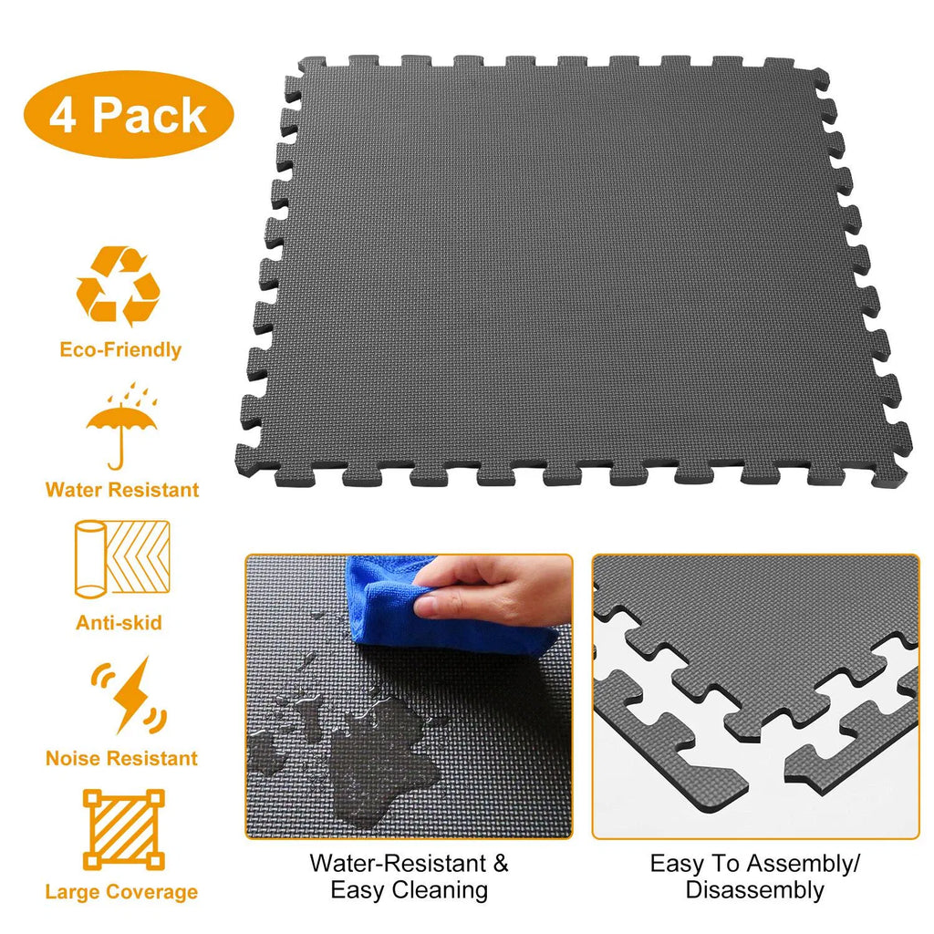 Puzzle Exercise Mat Mousse Gym EVA Mat Interlocking Tiles Sol de protection pour l'équipement de gym