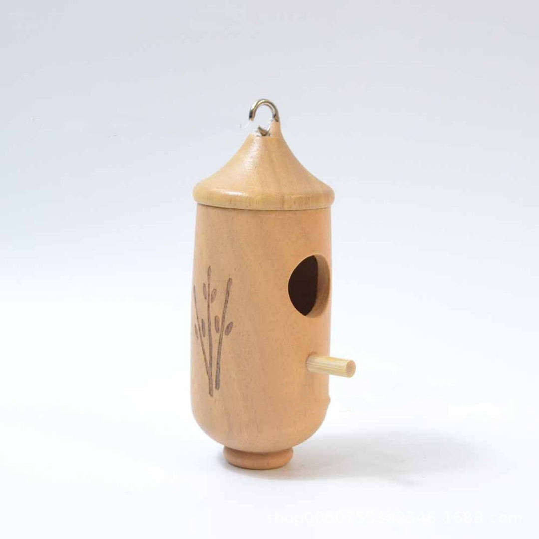 Cummingbird Suspension Oiseaux Nest House Craftwork en bois