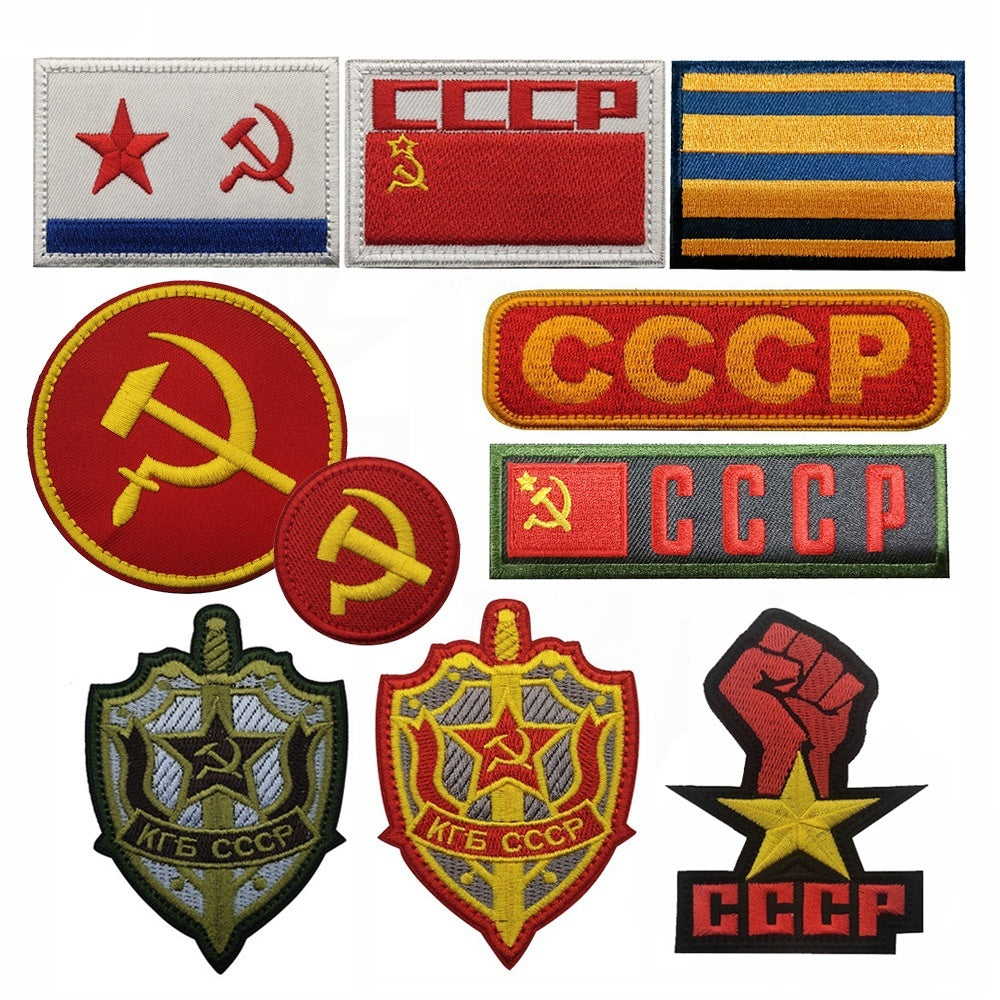 Insigne d'épaule Velcro en tissu brodé