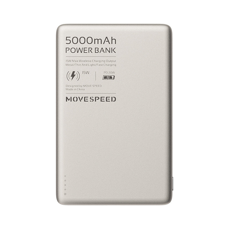 Vitesse 5000 MA Power Bank Ultra-fin transparent
