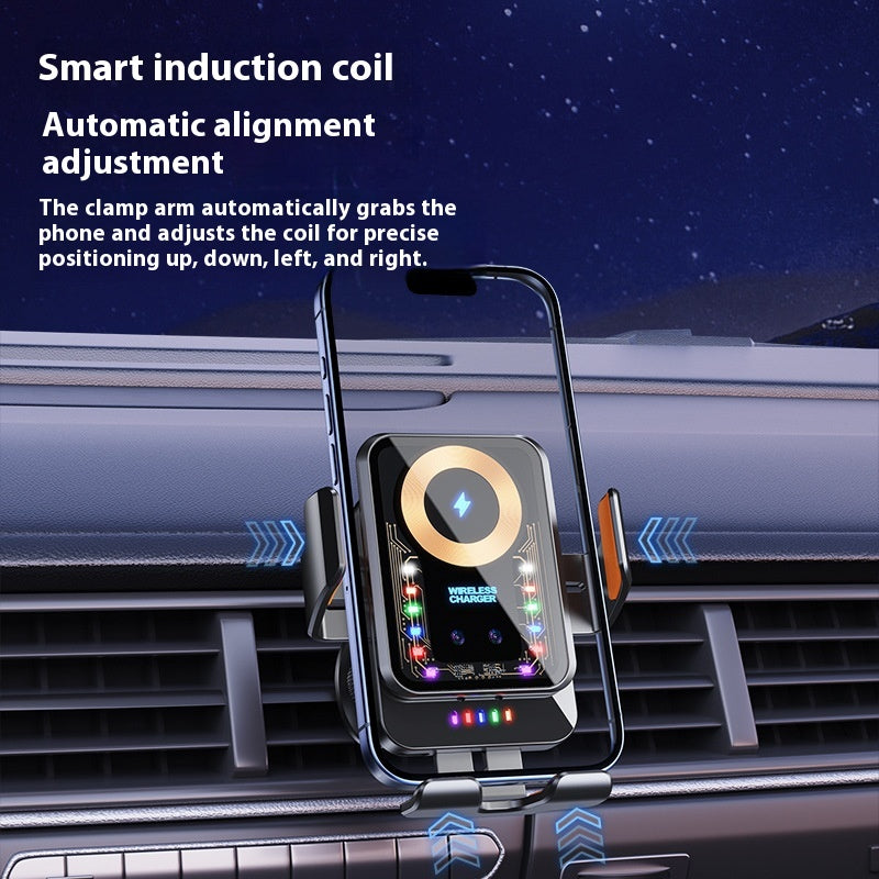 15W High-Power Car Wireless Charging Mount Gravity Fast Charging Phone Holder