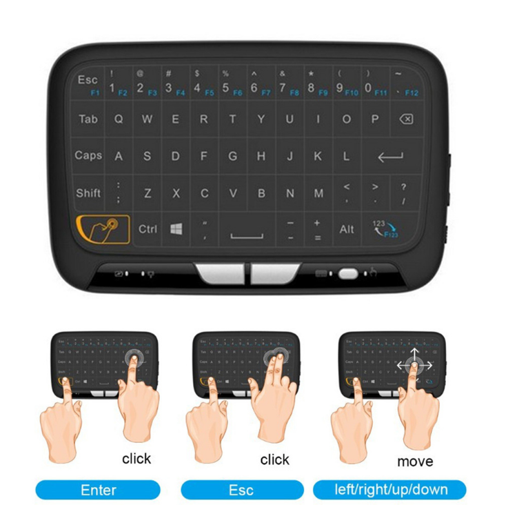 Mini H18 Clavier sans fil 2.4GHz AirFly Mouse Télécommande Jeu Touchpad pour Android TV