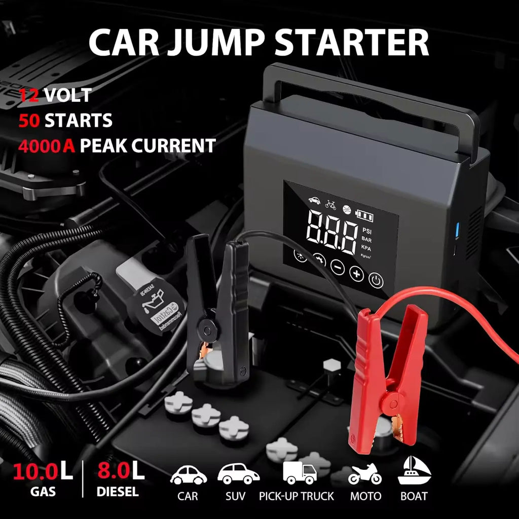 Pack de démarrage de voiture avec chargeur de booster de voiture