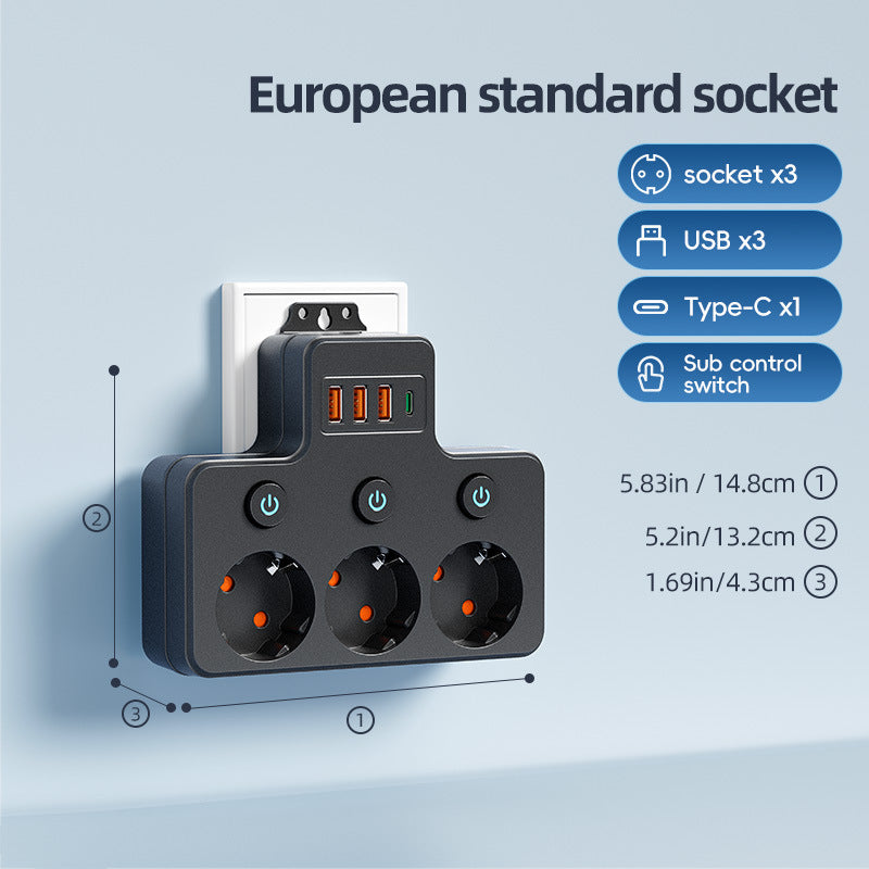 Connecteur de ligne d'alimentation domestique standard européen