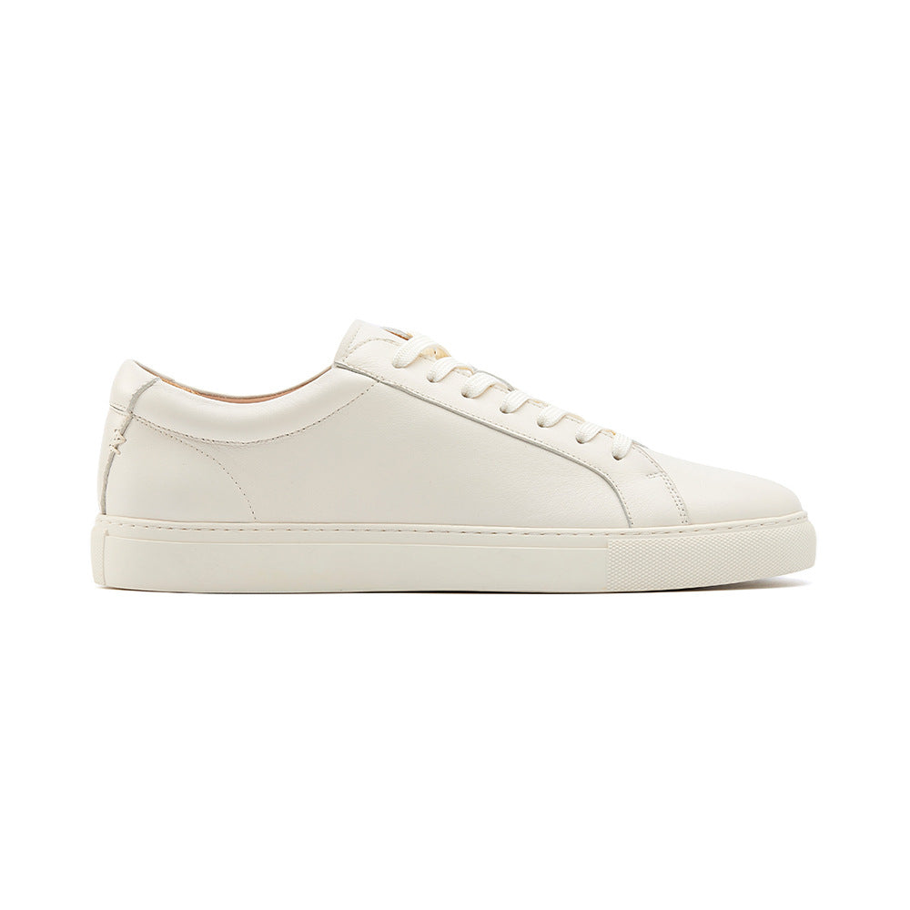 Chaussures de sport casual blanc pur pour hommes