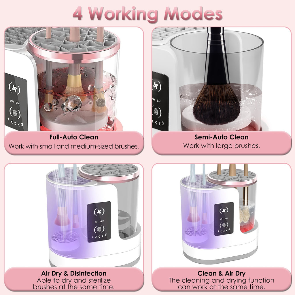 4 En 1 Nettoyeur de brosse électrique USB Powered Automatic Brush Blender Machine avec le temps