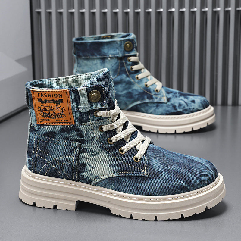 Bottes hautes pour hommes de style britannique