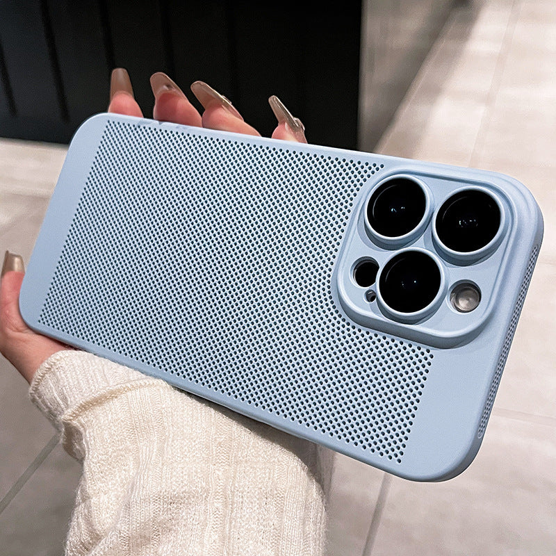 Étui de téléphone ultra-mince respirant avec protecteur de lentilles