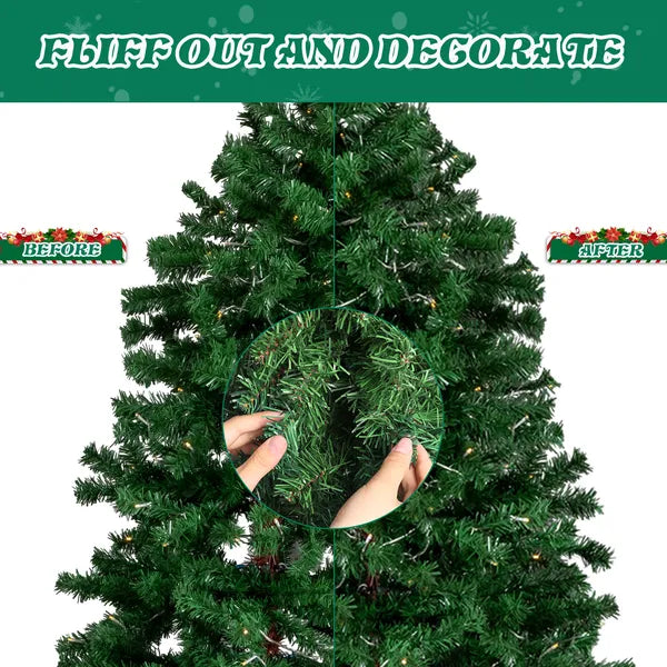 6 FT Santa Hat style arbre de Noël pré-éclairé
