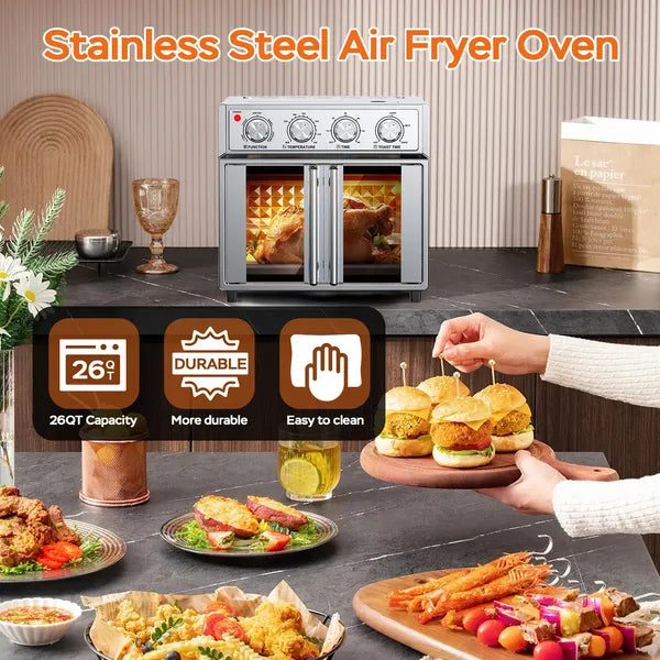 PlumChef 29,5 QT friteuse d'air de porte Convection toaster four