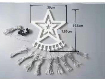 Lumière de chute d'eau étoile 5 points LED pour décorer la cour extérieure
