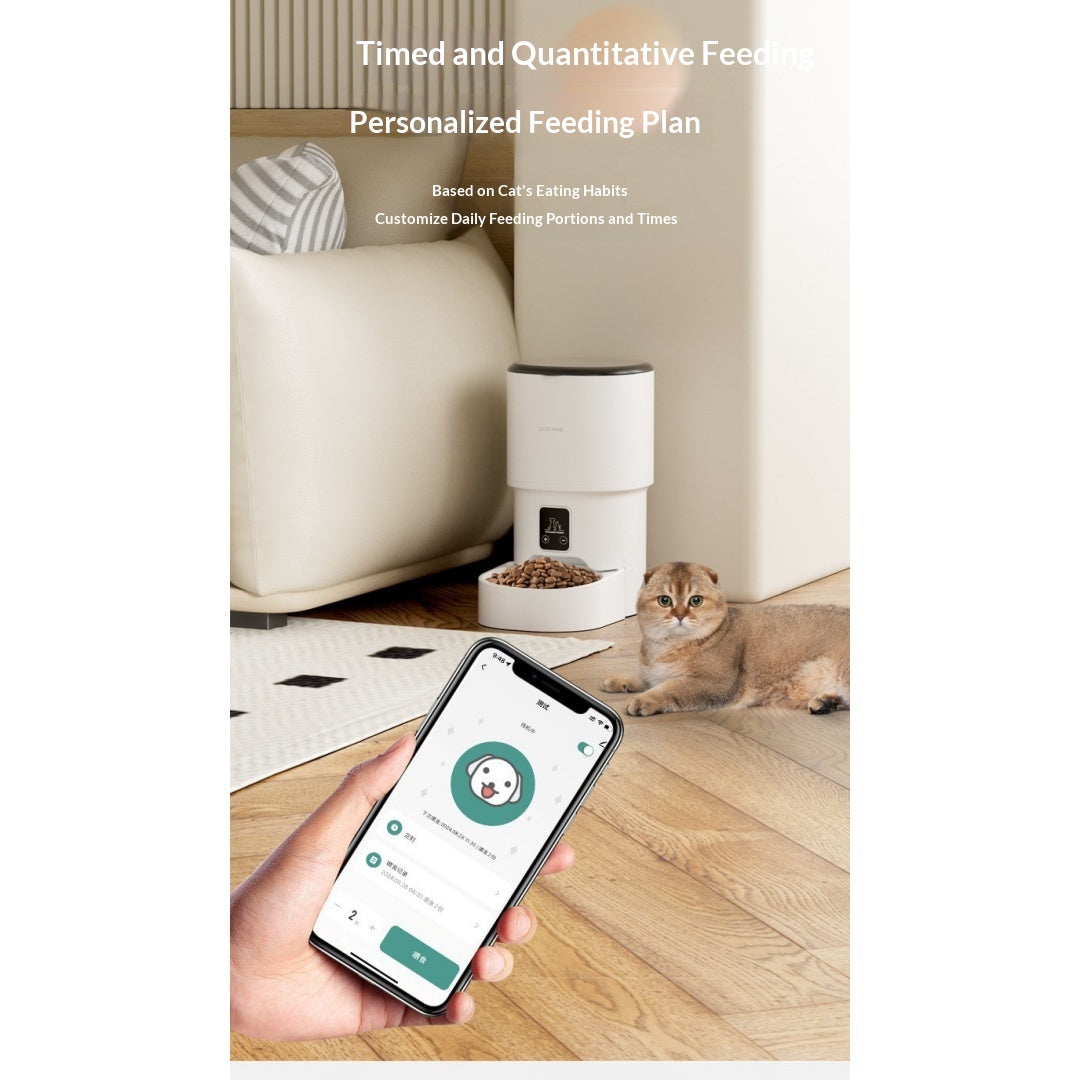 Wi-Fi Smart Pet Feeder avec contrôle d'application et alimentation programmée