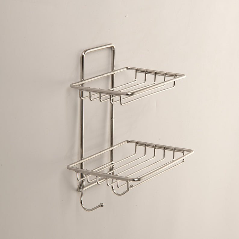 Soap Dish Drainer - Double Layer - Leather Model - Patch Included - 304 Stainless Steel - 1 Piece