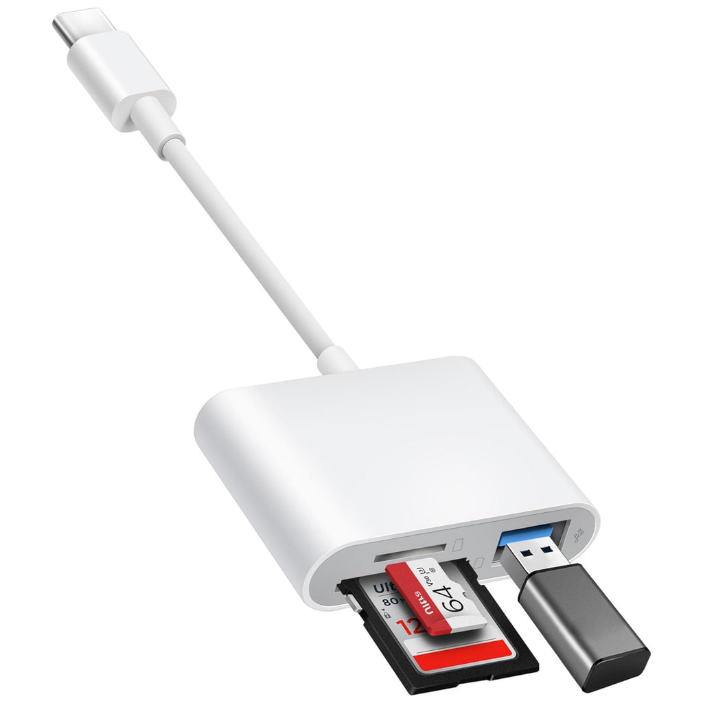 Comprimé DCF Card Camera TF Card Reader U Disk 3-en-1 Extension carte mémoire