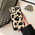 Broderie en peluche Bûches mignons Étui téléphonique