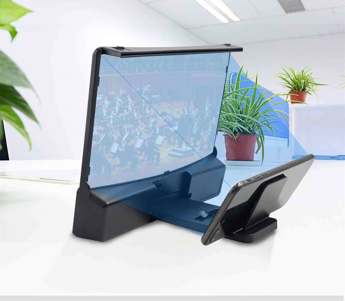 Amplificateur d'écran mobile de 10 pouces avec deux haut-parleurs Bluetooth