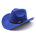 Hommes Riding Outdoor Voyage Courbe-brime Laine Chapeau supérieur