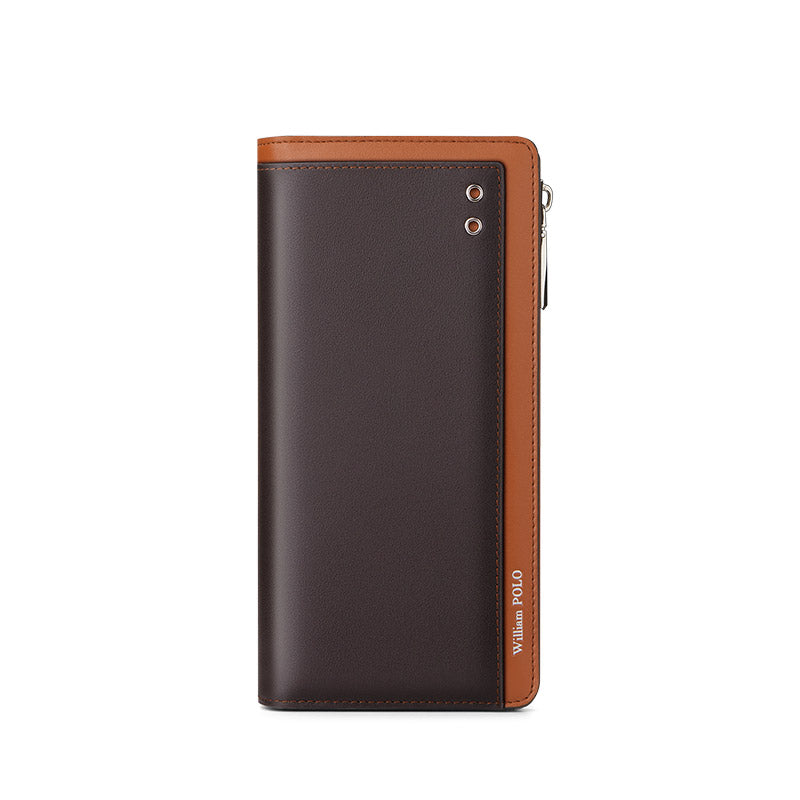 Portefeuille Homme Long Type Cuir Grande Capacité