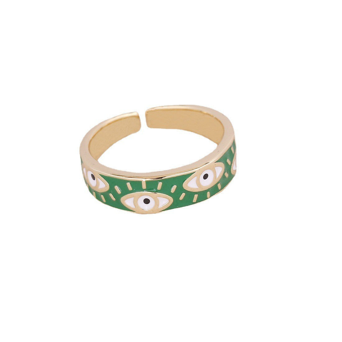 Zircon Branche Feuille et Anneau Fleur