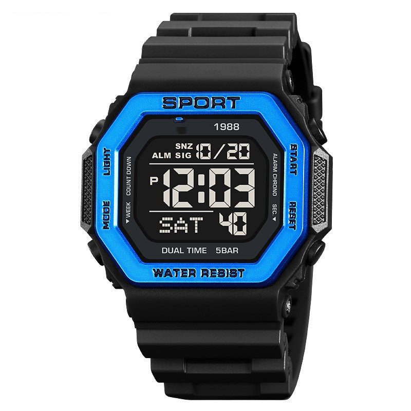 Montre électronique d'extérieur pour hommes Multifonctionnelle