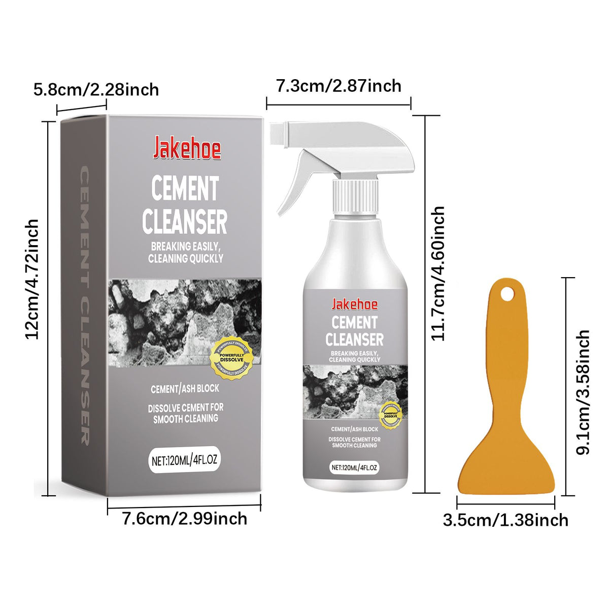 JAKEHOE Cement Kit de nettoyage des résidus