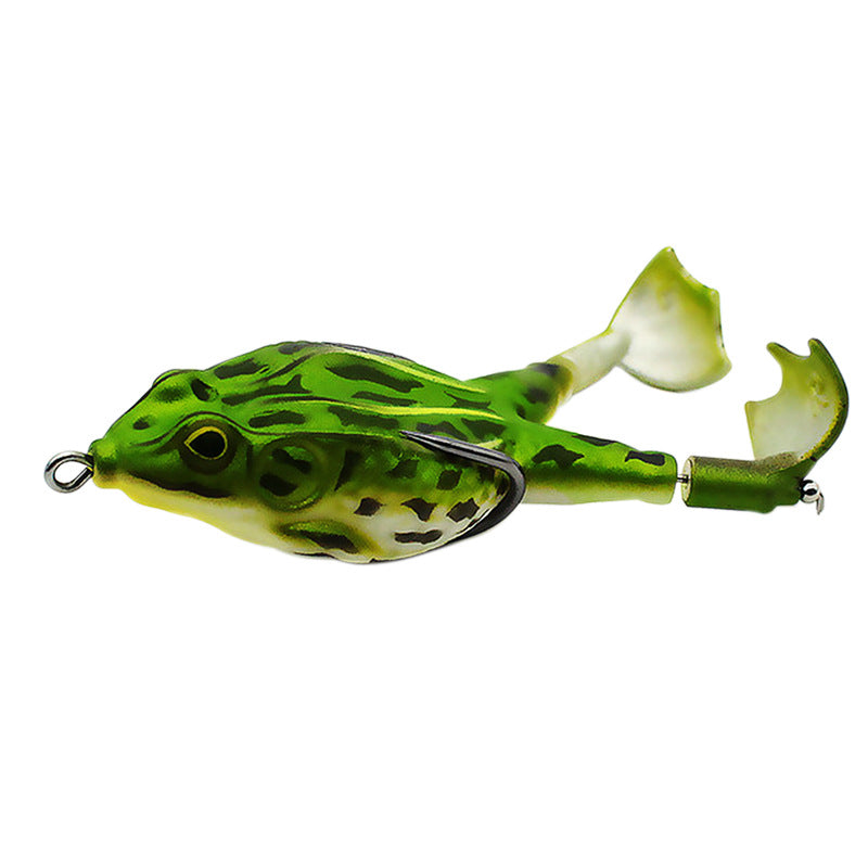 Ensemble de grenouilles à deux pattes rotatives Luya Fake Bait