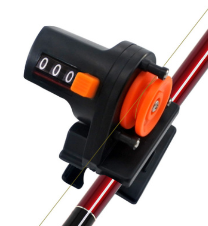 Compteur de ligne de pêche 0-999m Portable ligne de pêche Profondeur de la longueur de l'appareil de pêche
