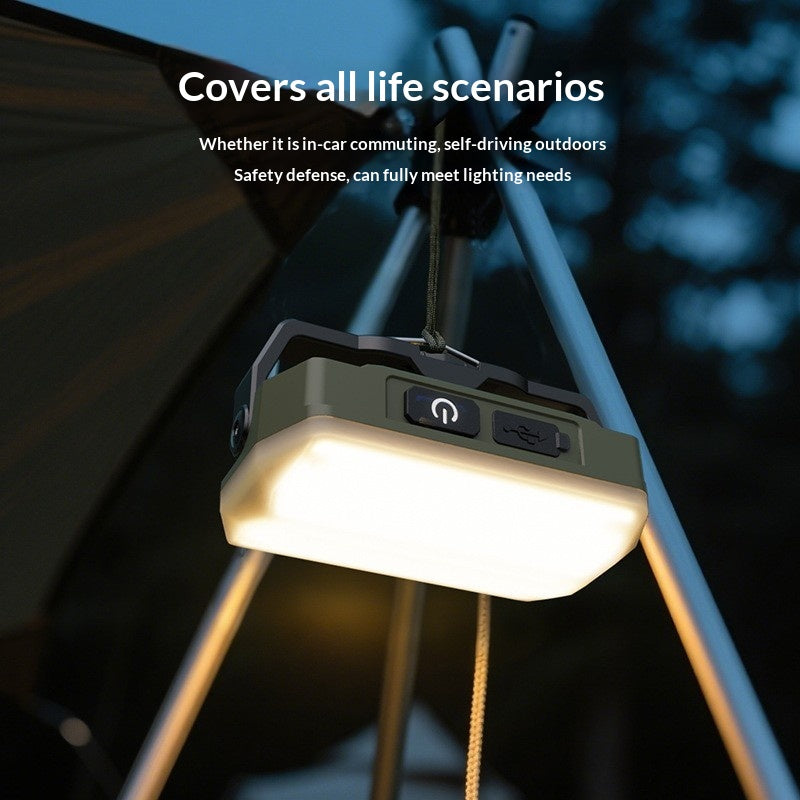 Lampe d'éclairage de charge longue durée pour tente de camping portable