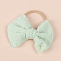 Bande de cheveux pour enfants Mesh Bow Hairband Nylon Narrow Headband Bow Hair Accessoires