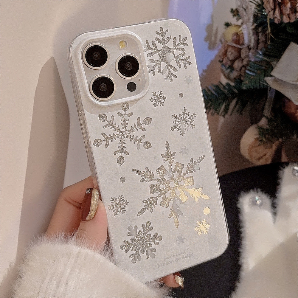 Automne et hiver Atmosphere Silicone cas de téléphone simple