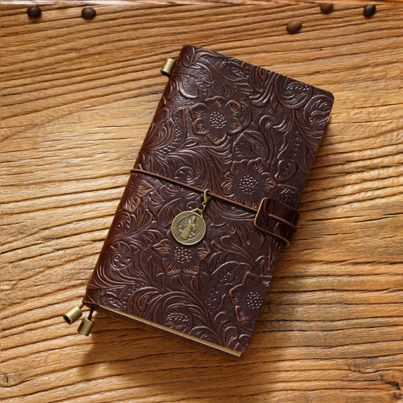Creative Vintage Gravure Cowhide Voyage Notepad